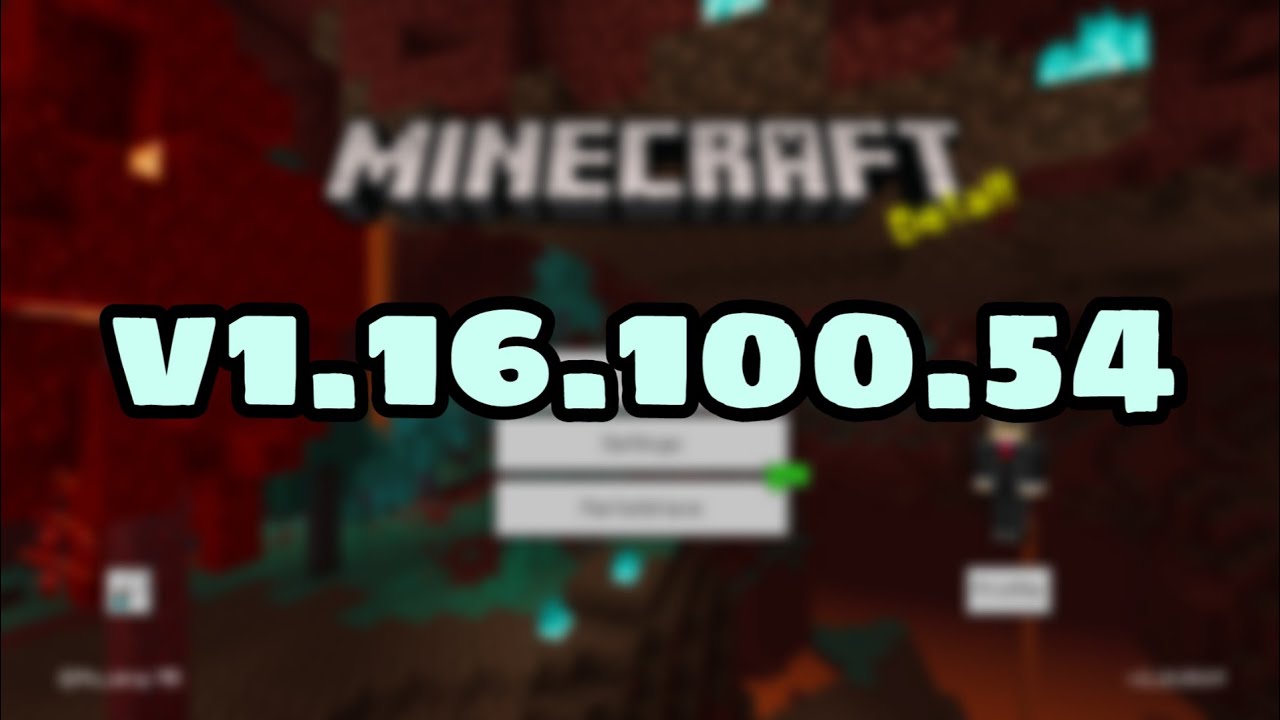 NEW MINECRAFT PE 1.16.100.54 BETA!!! Minecraft Pocket Edition Update ...