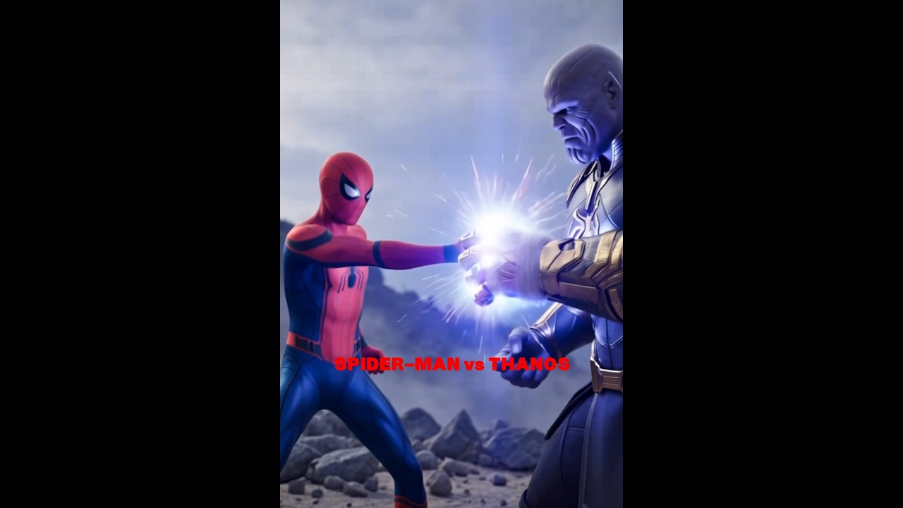 🕷️ SPIDER-MAN vs THANOS | Epic Realistic AI Fight | Marvel Cinematic Battle 🔥