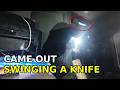 Police Bodycam: Barricaded Man Sets Fire, Comes Out Swinging a Knife