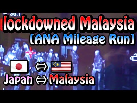 A vacant air cabin. Departure for lockdowned Malaysia, Kuala Lumpur. [ANA Mileage Run] -Flight log-