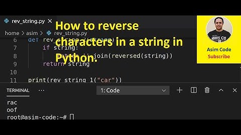 How to reverse characters in a string in Python
