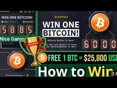 How to Win One Bitcoin __ Binance Bitcoin Button Game __ New Tips and Tricks