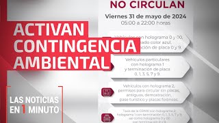 Noticias de hoy 30 de mayo de 2024, en un minuto, hasta las 19:00 horas