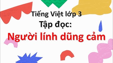 Tập đọc Người lính dũng cảm | lớp 3