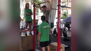 Pull-ups dead-stop 32kg(70lbs) - 20 reps