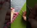 if you want to do lace design in a simple way try this design #shortsvideo #handbroidery #youtube