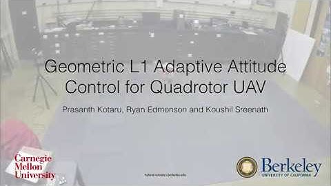 Geometric L1 Adaptive Attitude Control for Quadrotor UAV