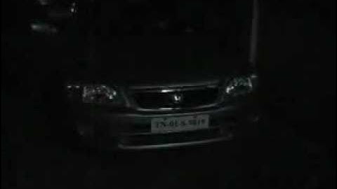 Type-R strobe lights on Honda city vtec