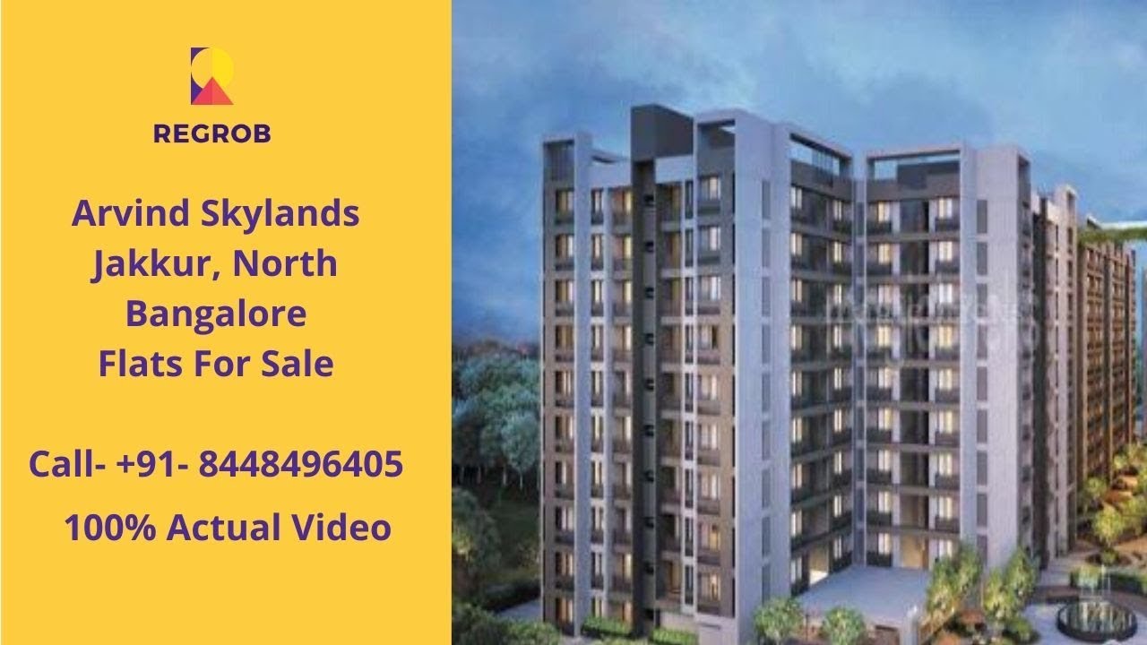 Arvind Skylands Jakkur North Bangalore ☎+919513312910 🏠Flats For