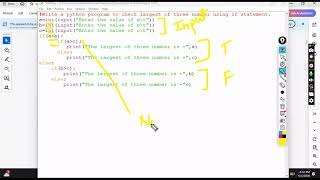 05-Write a Python program to find the largest among three numbers.(puc 1st year prac- in karnataka)
