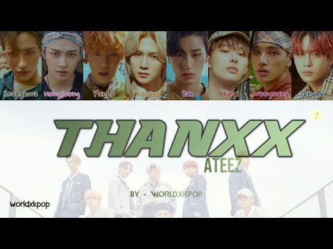 ATEEZ - THANXX * KOLAY OKUNUŞ+MV(EASY LYRICS)COLOR CODED