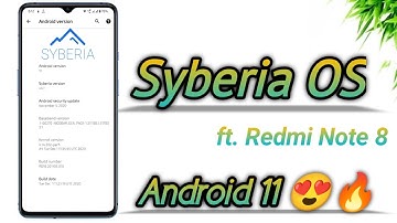 [Android 11] Syberia OS - Performance Great 😍 but Less Battery Backup😐  | ft. Redmi Note 8 🔥