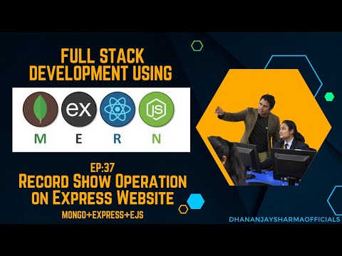 #37| Record Show Operation on Express Website |  MongoDB |Full Stack Development using MERN