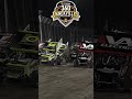 360 Knoxville Nationals Championship Night 3-Wide 08-05-23 #motorsport #sprintcar #shorts #racing