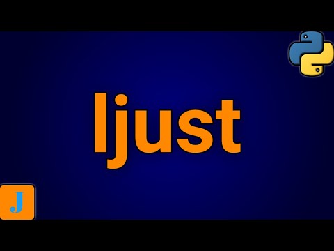 Python String ljust
