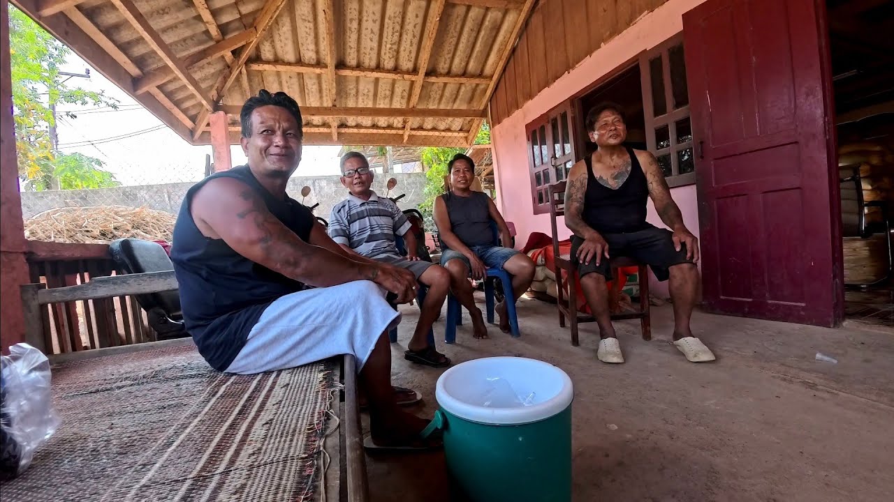 Visiting Lao Deportees at the countryside in Laos