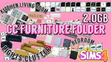 CC FURNITURE FOLDER📂❤️ + CLUTTER|CC FOLDER|THE SIMS 4