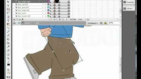 Flash Animation Tutorial   Character Run Cycle