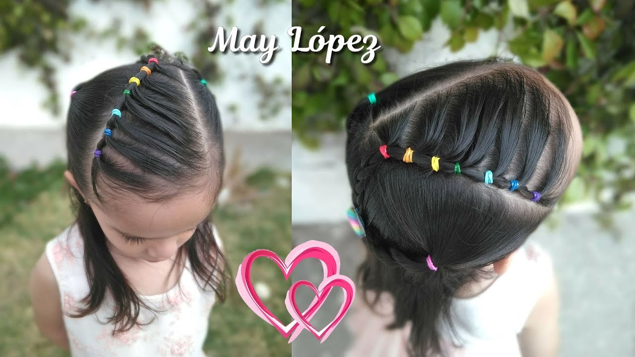 Hairstyle For Girls With Elastics Rainbow Unicorn Hairstyles For School May Lopez Hairstyle For Girls With Elastics Rainbow Unicorn Hairstyles For School May Lopez