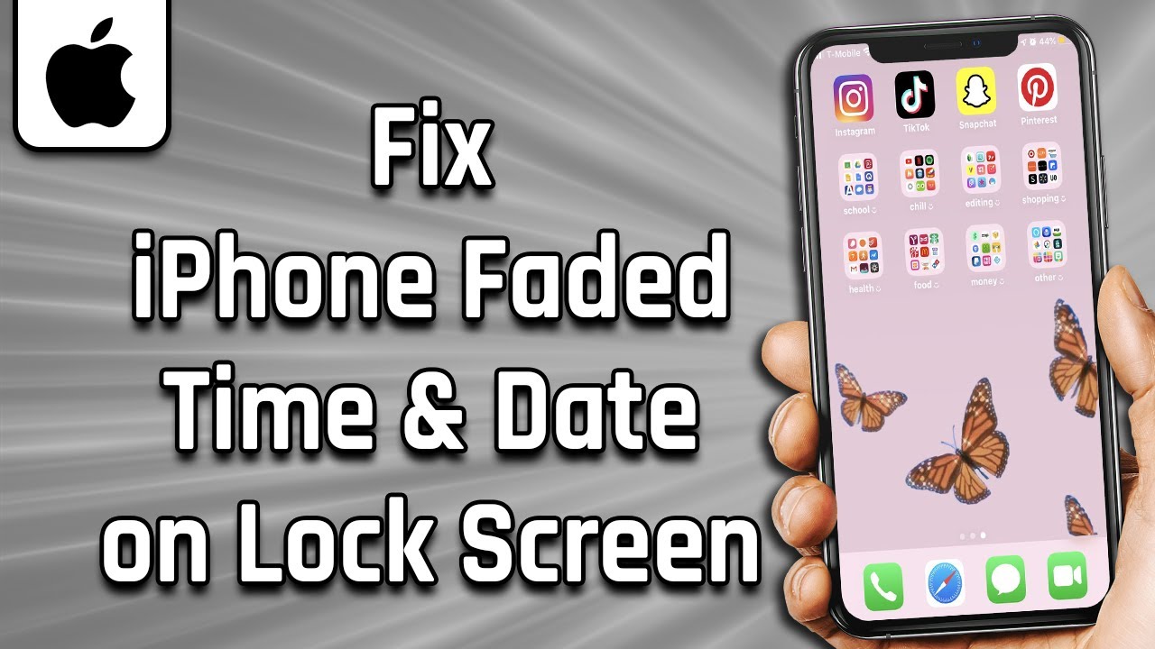 How To Fix IPhone Faded Time Date On Lock Screen easy Solution