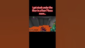 I got stuck under the floor in floor 7... hypixel skyblock glitches #shorts