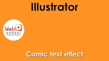 Comic text effect in Illustrator | Web D School | Best Institute in Chennai