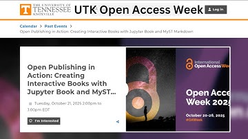 Open Publishing in Action: Creating Interactive Books with Jupyter Book and MyST Markdown