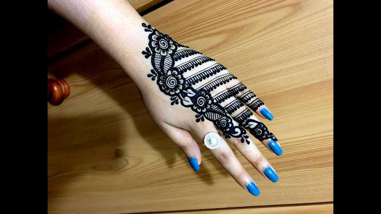 Beautiful Indo Arabic Arab Style Easy Simple Henna Mehndi Designs