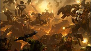 Warhammer 40k Ork enemies in Helldivers 2