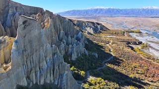 The Omarama Clay Cliffs - by Drone
