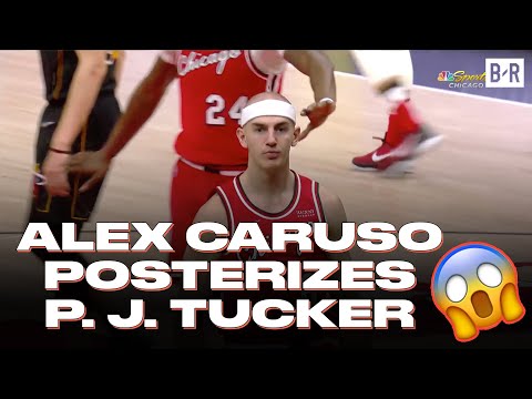 Alex Caruso Puts P. J. Tucker On A POSTER During Bulls-Heat Game!
