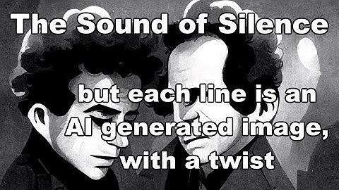 Disturbed The Sound of Silence - But every line is an AI generated image (with a twist)