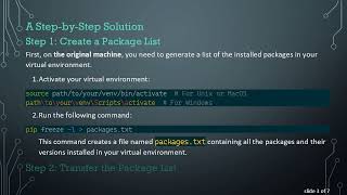 How to Clone a Python Virtual Environment to Another PC: Step-by-Step Guide