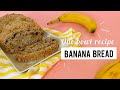 The best Banana bread recipe. One bowl recipe for healthy easy breakfast recipe  for busy mom