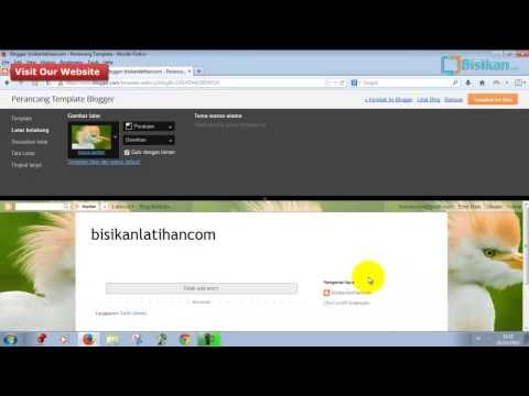 Video: Cara Menambah Latar Belakang Blog Anda