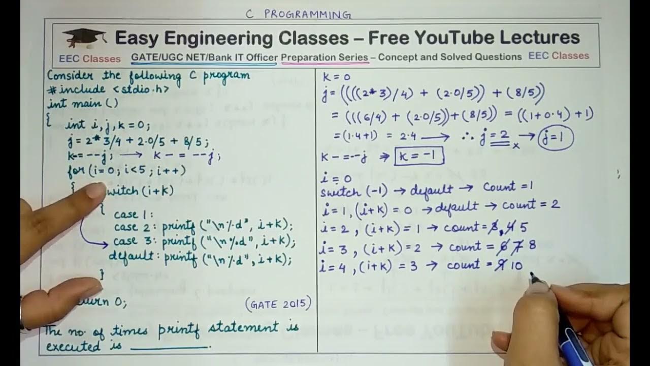 P1: C Programming Practice Questions | Output Based C Programming ...