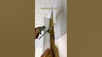 The Craft of a Professional: Perfectly Straight Finish #craftsmanship #plastering
