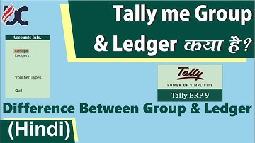 Tally me Group aur Ledger Kya Hai aur use kese kare?? || Difference Between Group & Ledger in hindi