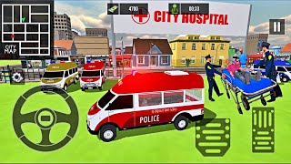 Police Ambulance Van Driving #2 - 911 Emergency Rescue Simulator - New Android Gameplay screenshot 5