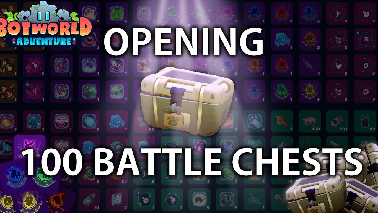 Opening 100 Common chests in Botworld Adventure YouTube