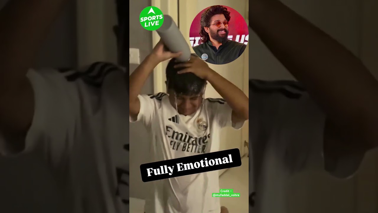 Watch : Allu Arjun's son celebrating RCB's win. 