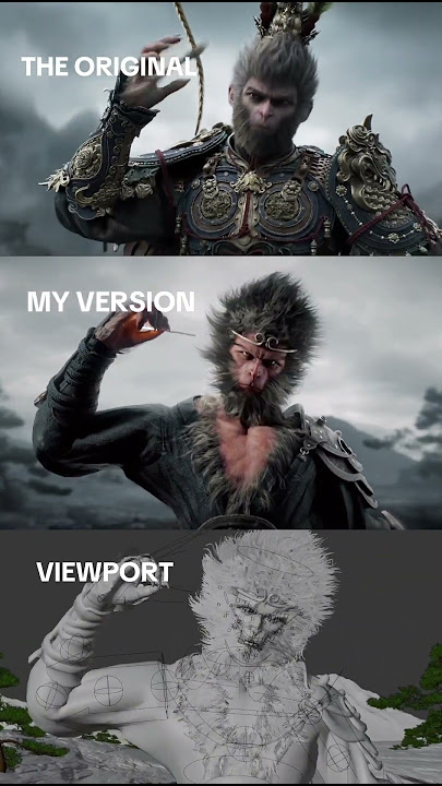 Recreating this iconic Black myth: Wukong scene in Blender 3D #wukong #blender3d #3danimation #cgi