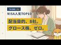 NISA人気TOP10、配当狙いが8社でグロース株がゼロ。配当という物差しで何を取りこぼすか
