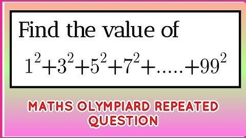 United States Math Olympiad Question | How to find the sum of the squares of first n odd numbers