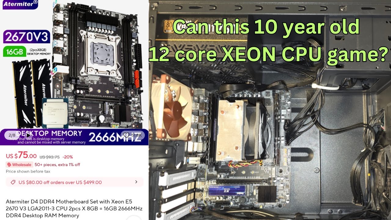 ゲーミングPC xeon e5 28core 56threads（Can a XEON CPU from 2014 