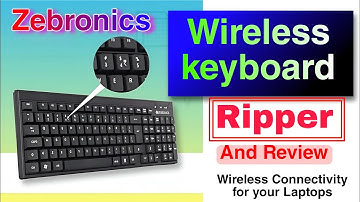 Zebronics Wireless Keyboard  Ripper || Companion  Wireless Keyboard & Mouse