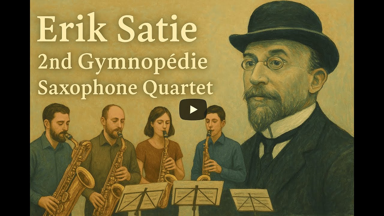 Erik Satie - 2nd Gymnopédie. Saxophone Quartet. Score and Parts.