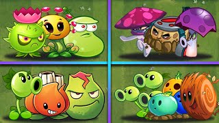 Random 4 Team Plants Battles POWER-UP - Who Will Win? - PvZ 2 Team Plants vs Team Plants