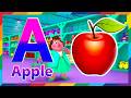 Phonics Song 2 with TWO Words in 3D - ABC Alphabet Songs A For Apple &amp; Music Sounds For Kids 1414