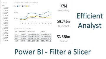 Power BI Filter a Slicer
